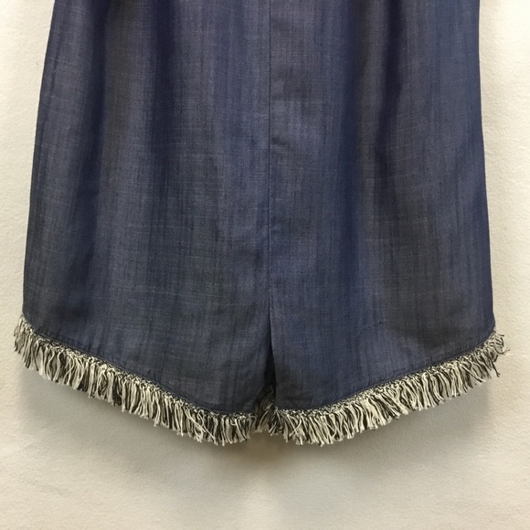 Line + Dot Lennon Chambray Romper - Picture 6 of 11